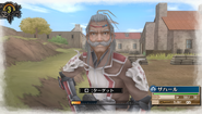 In-game screenshot of Zahar's appearance in Valkyria Chronicles 3.