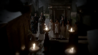 TO105-081-Flashback-Harvest Ceremony-Elders-Witches-Abigail-Girl 2-Cassie-Bastianna-Monique-Davina