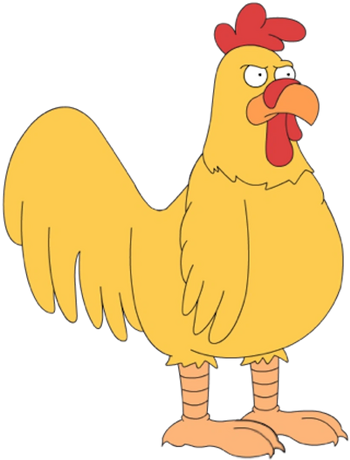 Giant chicken animation