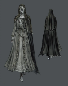 Concept art of Sister Friede.