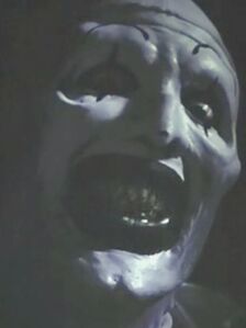 Art the Clown, as seen on a painting that appears in the second VHS short in All Hallows Eve.