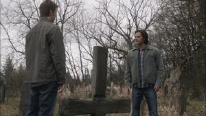 Lucifer confronting his brother Michael.