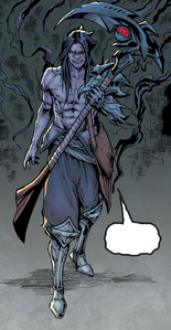 Kayn wielding Rhaast in the Zed comic.