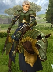 Fernand's Cavalier battle model in Shadows of Valentia.