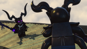 The Omega tells Garmadon (in Oni form) of his longing to be Human again, saying it weakens him.