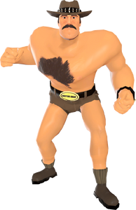 Saxton Hale's old model from 2011 for VSH, made by Valve which was later resurrected and eventually remade.