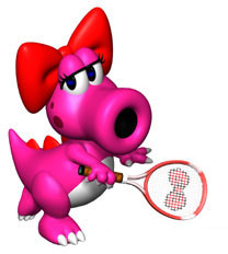 Birdo in Mario Tennis 64.