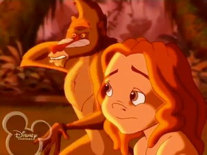 Zutho and Tarzan after a fire breaks out