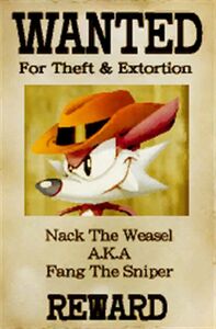 Fang's wanted poster as seen in Sonic Generations.