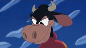 Clarabelle's evil grin.