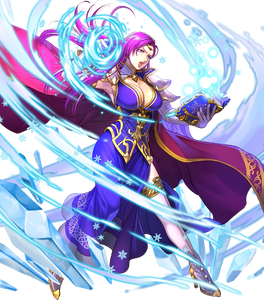 Brunnya's portrait when executing a Special attack in Fire Emblem Heroes.