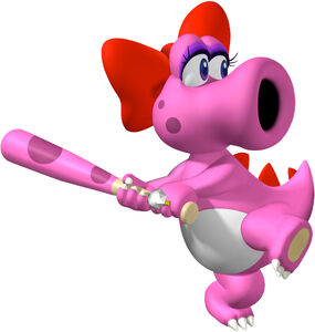 Birdo in Mario Superstar Baseball.