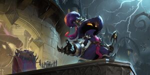 Veigar's artwork in Legends of Runeterra.