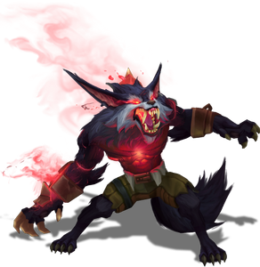 Warwick's appearance whenever Blood Hunt is activated.