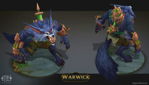 Concept art for Warwick's rework.