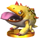 Mugly's trophy in Super Smash Bros. for 3DS.