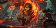 Tibbers as he appears in Legends of Runeterra.