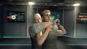 DeFalco moments before killing Chloe on the U.S.S. Obama (player-determined).