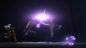 Rukh fighting Kanan.