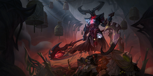 Rhaast as he appears in Legends of Runeterra.