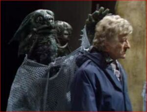 The Chief Sea Devil with the Third Doctor