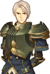 Fernand's portrait in Fire Emblem Echoes: Shadows of Valentia.