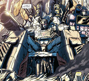 Megatron sits on a throne made out of Sentinel Prime's Apex Armour.