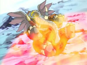 Mammothmon’s death in Digimon Adventure.