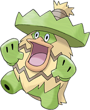 Ludicolo (Miror B.'s main Pokémon, often has 3-5 Ludicolo on hand, some of them evolve from Lombre)