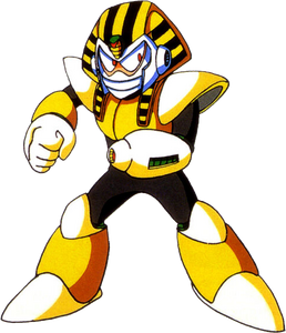 Pharaoh Man's artwork of Mega Man 4.