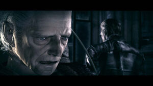 Spencer tells Wesker of his origins.