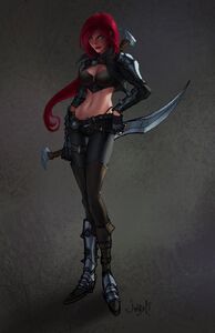 Concept art for Katarina.