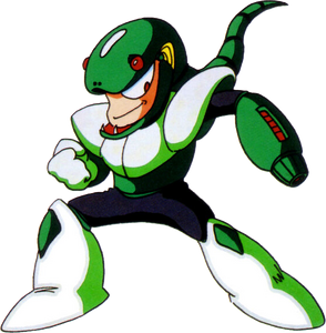 Snake Man's artwork of Mega Man 3.