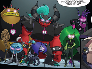 The Deadly Six wearing brainwashing armor, created by Sigma and Dr. Wily.