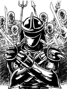 Shredder with The Foot Clan