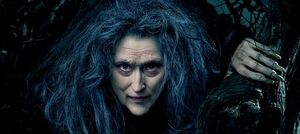 Meryl Streep as the Witch in the Disney movie.