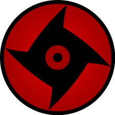 Danzo's stolen Mangekyo Sharingan from Shisui Uchiha, implanted in his right eye.