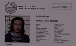 Javier Guzman's criminal record.