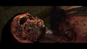 Mileena's corpse after D'Vorah's insects kill her.