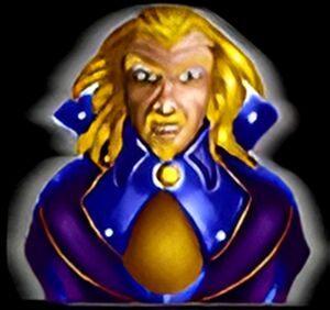 Alamar's early portrait from Heroes of Might and Magic: A Strategic Quest.