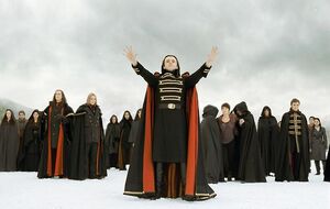 Aro sends his Guard to attack.