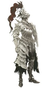 Concept art of Dragonslayer Ornstein.