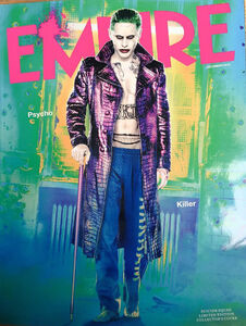 Joker's full likeness on the cover of Empire magazine