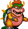 Bowser's sprite in-game.