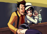 Riccardo touching lasciviously Filia.