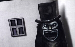 Mister Babadook's illustration in his book.