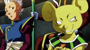 Quitela mocking Beerus.