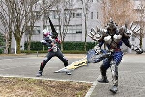 Another Blade fighting Zi-O.