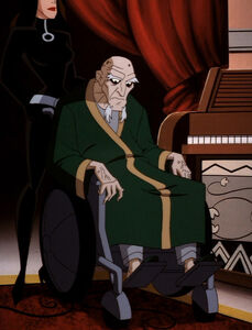 Ra's al Ghul in a wheelchair.