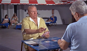 Goldfinger forced to use his game of poker.